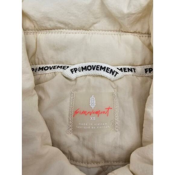 FP Movement Women's XS Off The Bleachers Coaches Jacket In Sea Salt NWT- Flawed - Picture 10 of 12